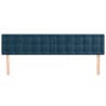 Têtes de lit Bleu foncé 180 x 5 x 78/88 cm Velours 621981621981