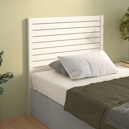 Tête de lit Blanc 81x4x100 cm Bois massif de pin 621989621989