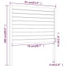 Tête de lit Blanc 81x4x100 cm Bois massif de pin 621989621989