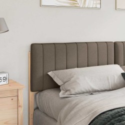 Tête de lit capitonnée Marron et Taupe 200 cm Pin massif 621991621991