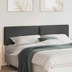 Tête de lit capitonnée Gris Naturel et Foncé 200 cm Pin massif 621992621992