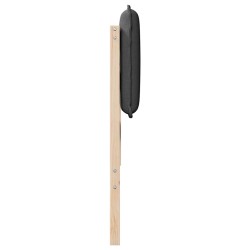 Tête de lit capitonnée Gris Naturel et Foncé 200 cm Pin massif 621992621992