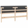 Tête de lit capitonnée Gris Naturel et Foncé 200 cm Pin massif 621992621992