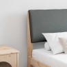 Tête de lit capitonnée Gris foncé 200 cm Pin massif 621993621993