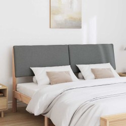 Tête de lit capitonnée Gris foncé 200 cm Pin massif 621993621993