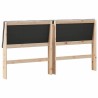 Tête de lit capitonnée Gris foncé 200 cm Pin massif 621993621993