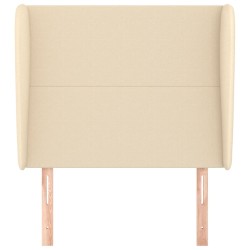 Tête de lit avec oreilles Crème 103x23x118/128 cm Tissu 621994621994