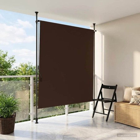 Store Roulant Extérieur Marron 100 x 270 cm 621996621996