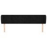 Tête de lit avec oreilles Noir 203x23x78/88 cm Velours 621999621999
