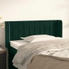 Tête de lit avec oreilles Vert foncé 93x16x78/88 cm Velours 622000622000