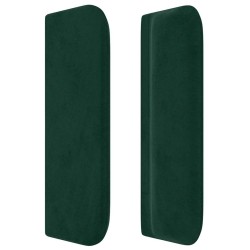 Tête de lit avec oreilles Vert foncé 93x16x78/88 cm Velours 622000622000