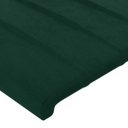 Tête de lit avec oreilles Vert foncé 93x16x78/88 cm Velours 622000622000