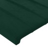 Tête de lit avec oreilles Vert foncé 93x16x78/88 cm Velours 622000622000