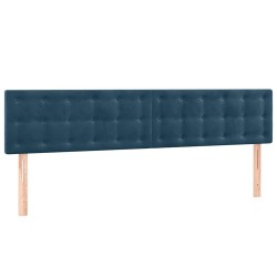 Tête de lit à LED Bleu foncé 180x5x78/88 cm Velours 622004622004