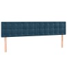 Tête de lit à LED Bleu foncé 180x5x78/88 cm Velours 622004622004