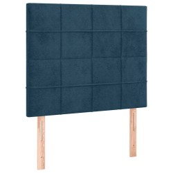 Tête de lit à LED Bleu foncé 90x5x118/128 cm Velours 622007622007