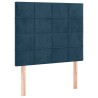Tête de lit à LED Bleu foncé 90x5x118/128 cm Velours 622007622007