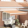 Auvent rétractable Jaune et Orange 300 x 250 cm 622008622008