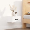 Tables de chevet murales 2 pcs blanc 35x35x20 cm 622010622010