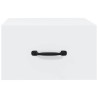 Tables de chevet murales 2 pcs blanc 35x35x20 cm 622010622010