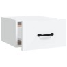 Tables de chevet murales 2 pcs blanc 35x35x20 cm 622010622010