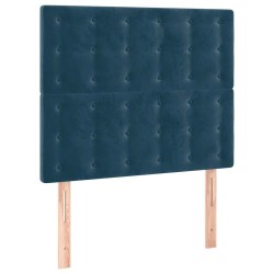 Tête de lit à LED Bleu foncé 90x5x118/128 cm Velours 622012622012