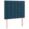 Tête de lit à LED Bleu foncé 90x5x118/128 cm Velours 622012622012