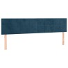 Tête de lit à LED Bleu foncé 180x5x78/88 cm Velours 622014622014