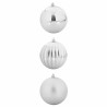 Ensemble de Boules de Noël XXL 3 pc Argent Plastique 622016622016