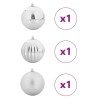 Ensemble de Boules de Noël XXL 3 pc Argent Plastique 622016622016