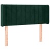 Tête de lit à LED Vert foncé 93x16x78/88 cm Velours 622018622018