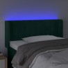 Tête de lit à LED Vert foncé 93x16x78/88 cm Velours 622018622018