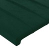 Tête de lit à LED Vert foncé 93x16x78/88 cm Velours 622018622018