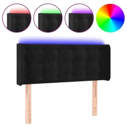 Tête de lit à LED Noir 103x16x78/88 cm Velours 622020622020