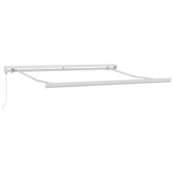 Auvent rétractable Vert et blanc 300 x 250 cm 622021622021