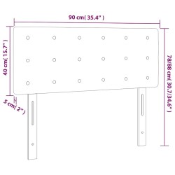 Tête de lit Bleu foncé 90x5x78/88 cm Velours 622024622024