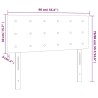 Tête de lit Bleu foncé 90x5x78/88 cm Velours 622024622024