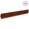 Bordure de Pelouse 10 pcs 103 x 15 cm Acier Rouillé 622028622028