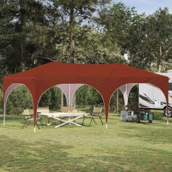 Tente de fête pop-up 575 x 288 x 245 cm Terre cuite 622037622037