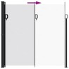 Auvent latéral rétractable blanc 200x500 cm 622044622044
