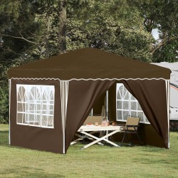Tente de fête pop-up 288 x 288 x 245 cm Taupe Tissu Oxford 622050622050