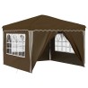 Tente de fête pop-up 288 x 288 x 245 cm Taupe Tissu Oxford 622050622050