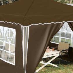 Tente de fête pop-up 288 x 288 x 245 cm Taupe Tissu Oxford 622050622050