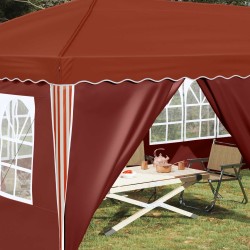 Tente de fête pop-up 575 x 288 x 245 cm Terre cuite 622052622052