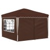 Tente de fête pop-up 288 x 288 x 245 cm Marron Tissu Oxford 622053622053