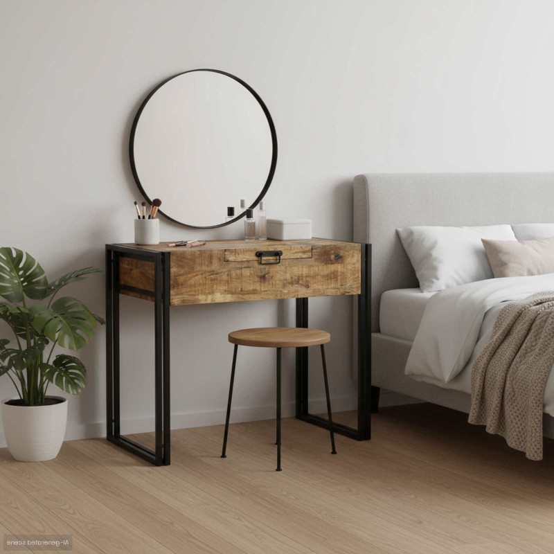 Tables de maquillage pour chambre Bois de manguier massif 622056622056