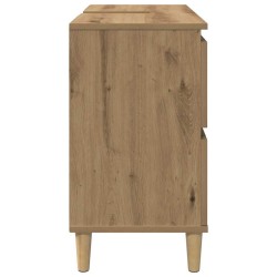 Armoire d'évier chêne artisanal 80x33x60 cm bois d'ingénierie 622058622058