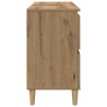 Armoire d'évier chêne artisanal 80x33x60 cm bois d'ingénierie 622058622058