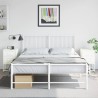 Tables de chevet 2 pcs blanc 36x39x60,5 cm acier 622060622060