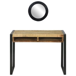 Table de Toilette avec étagère Marron Bois de manguier massif 622061622061